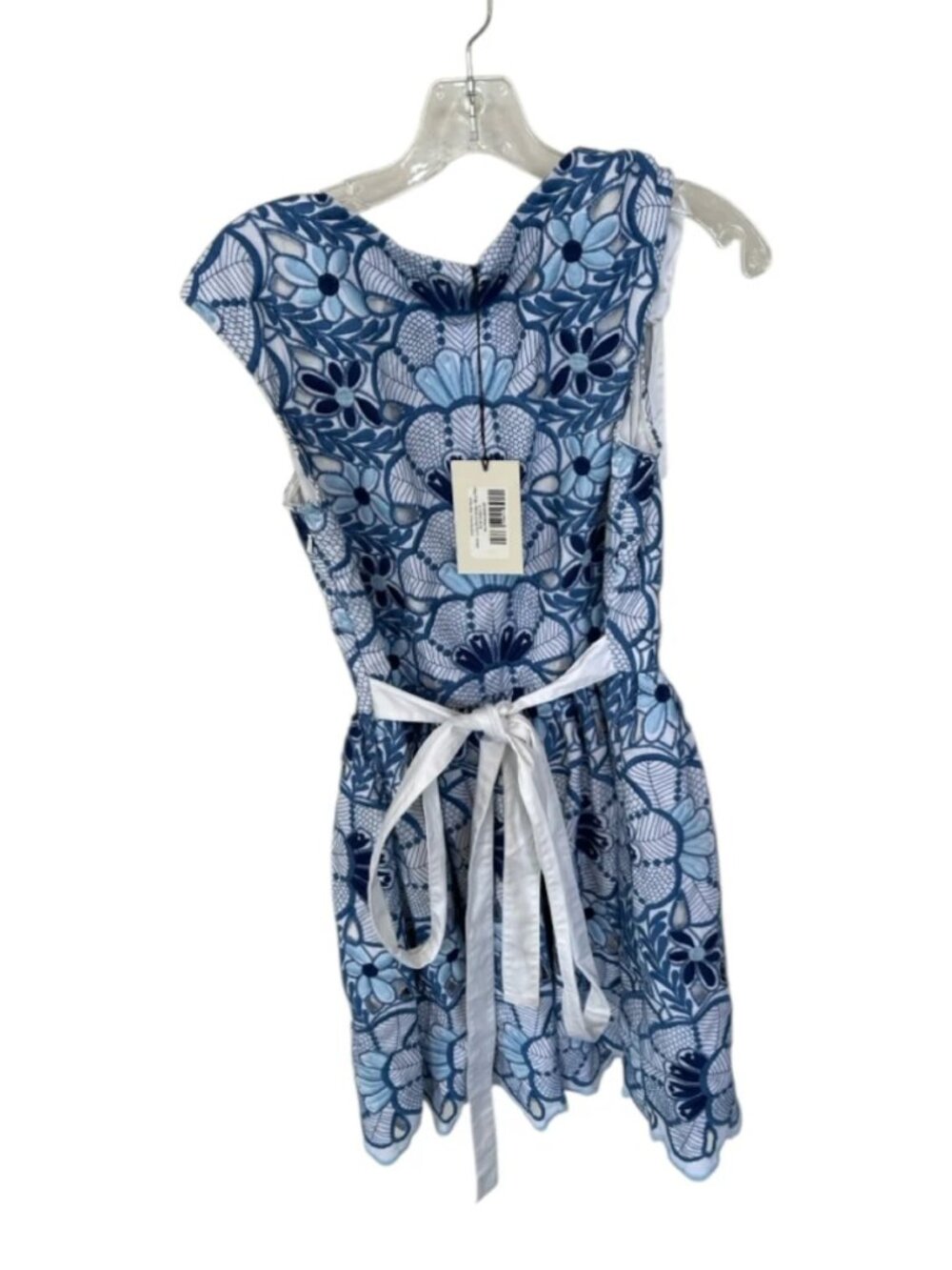 NWT ALEXIS Lucia Embroidered Eyelet Dress Small Blue Floral $550 - Picture 7 of 7